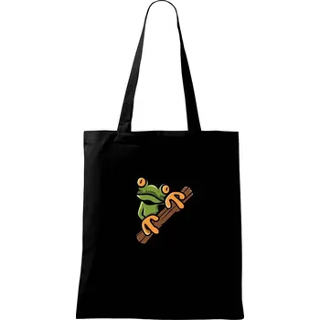 Nákupní taška Žabka - Taška bavlněná - 42 x 38 cm ( Černá )