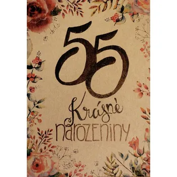 Kalendář Přáníčko BeBechy - recyklovaný papír - 55 narozeniny