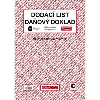 Tiskopis Dodací list daňový doklad A4 PT150, samopropis, 50 listů