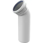 Koleno prodloužené odpadní odhlučněné Wavin AS+ PP ASB 45°, DN 90, světle šedá