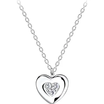 Náhrdelník Stříbrný náhrdelník LOVE se Zirkony Ag 925/1000