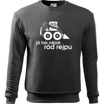 Já tak nějak rád rejpu - smykový nakladač - Mikina Essential dětská - 158 cm/12 let ( Tmavá břidlice (šedá se zeleným nádechem) )