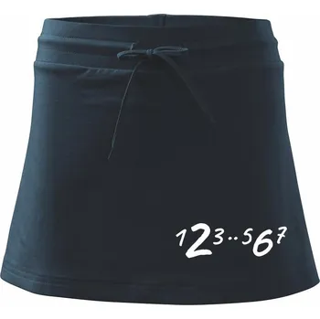 Dámská sukně Salsa kroky - Sportovní sukně - two in one - L ( Námořní modrá (velmi tmavá - téměř černá) )