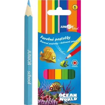 JUNIOR Papír Ocean World 03261 6 ks Pastelka JUNIOR Papír Ocean World 03261 6 ks