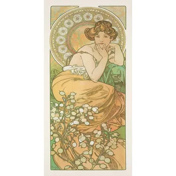 Plakát Plakát, Obraz - The Precious Stones: Topaz, 1900, Alfons Mucha