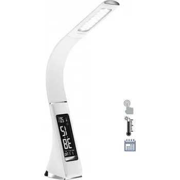 Lampička LED stolní lampička Immax LEATHER WHITE bílá