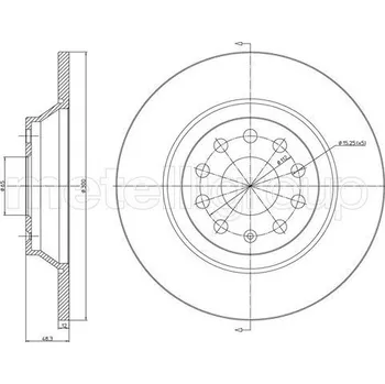 Brzdový kotouč Brzdový kotouč METELLI 23-1519C