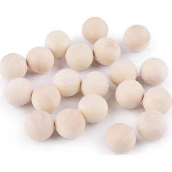 Korálek Dřevěné kuličky Ø20 mm