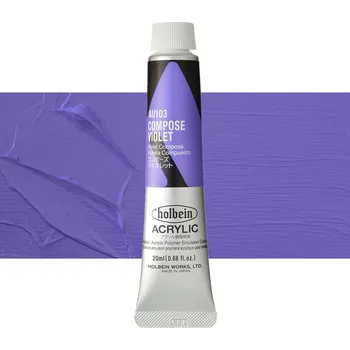 Vodová barva Akrylová barva Holbein Heavy Body - Compose Violet Balení: 20 ml