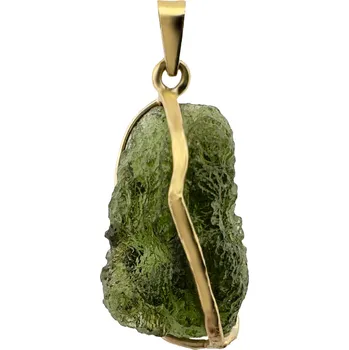 Přívěsek Zlatý přívěsek s vltavínem 2,880 g