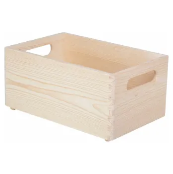 Úložný box Dřevěná bedýnka 30x20cm přírodní (Dřevěná bedýnka 30x20cm přírodní)