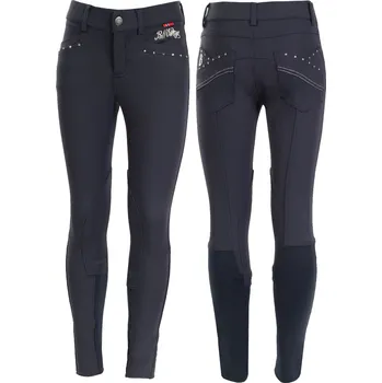 Jezdecké kalhoty B Vertigo Dětské rajtky Olivia (i závodní) Barva: Tmavě modrá, Velikost: 160