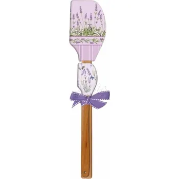 Kuchyňská stěrka Silikonové stěrky s dřevěnou rukojetí Levandule 2 ks