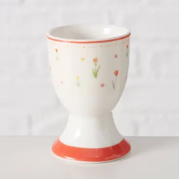 Boltze Home Stojan na vejce BLÜMI, s motivem květin, Ø 5 cm