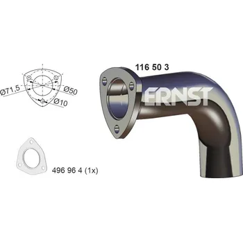 Výfuková trubka Výfuková trubka ERNST 116503