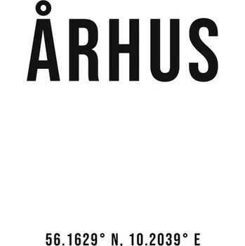Plakát Plakát, Obraz - Aarhus simple coordinates, Finlay & Noa