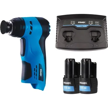 Bruska Kovax Chargema-X 31/3O - AKU retušovací orbitální bruska Možnosti Kovax mini brusky: Bruska + 2 baterie + nabíječka