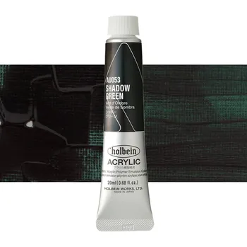 Vodová barva Akrylová barva Holbein Heavy Body - Shadow Green Balení: 20 ml