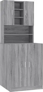 Koupelnový nábytek Skříňka nad pračku kompozitní dřevo 3120183 2 ks