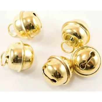 Vánoce Rolnička - zlatá - průměr 1,5 cm