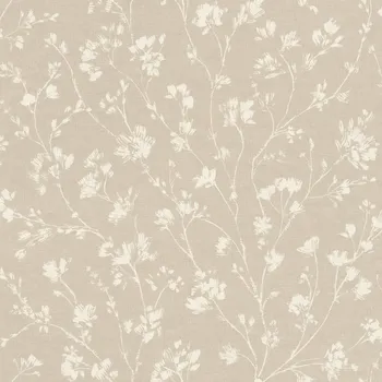 Tapeta Vliesová tapeta béžová - drobné kytičky 463811 / Tapety na zeď Country Charme (0,53 x 10,05 m) Rasch