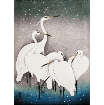 Plakát Plakát, Obraz - Group of Egrets, Ohara Koson