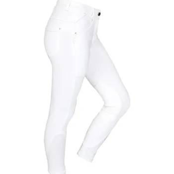 Jezdecké oblečení Horka Dětské jezdecké rajtky Evy Slim Fit Barva: Bílá, Velikost: 128