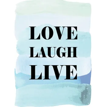 Plakát Plakát, Obraz - Love Laugh Live, Martina Pavlova