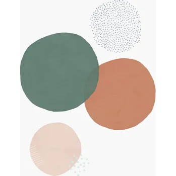 Plakát Plakát, Obraz - Abstract soft circles, Laura Irwin