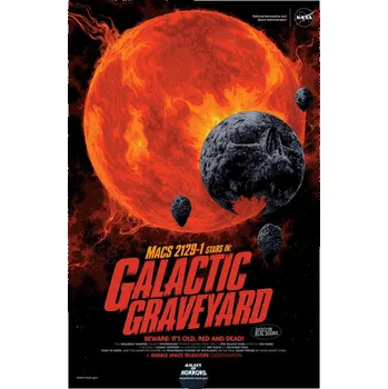 Plakát Plakát, Obraz - Galactic Graveyard (Retro Movie) - Space Series (NASA)