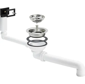 Sifon Sifonová vpusť 3,5"+přepad boční (d115x6/4") Viega 678 548
