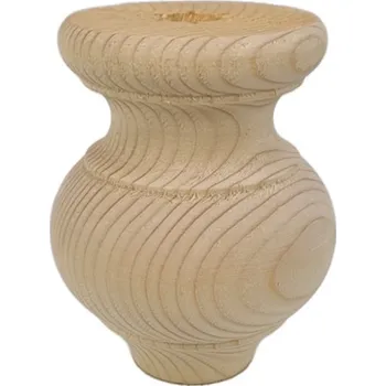 Nábytkové kování TS Noha soustružená dřevěná typ 3 smrk