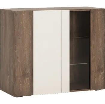 Knihovna Vitrína hildago/bílý lesk VIN TYP 42