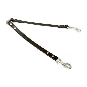 Vodítko pro psa BafPet Rozdvojka TRINA černá 13x30 cm