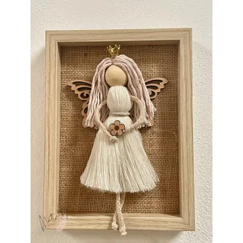 Panenka Macramé motýlí panenka Slaměnka