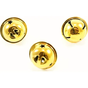 Vánoce Rolnička - zlatá - průměr 3 cm