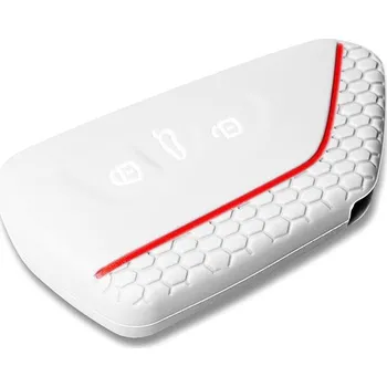 Escape6 ochranné silikonové pouzdro na klíč pro Škoda Octavia 4, VW Golf 8 barva světle šedá