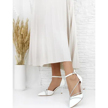 Dámské lodičky Comer Bílé lodičky AX-115WH Velikost: 40