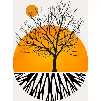 Plakát Plakát, Obraz - Warming Roots, Kubistika