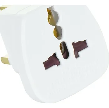 Datový kabel Přepojka / adaptér / redukce - z UK (zásuvka) na univerzální zástrčku, max. 13A - bílá