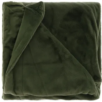 deka Heboučká deka Klaas v tmavě zelené zelená 150x200
