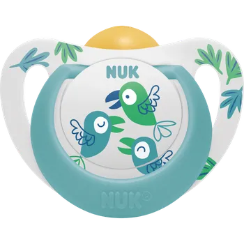 dudlíky NUK Latexové šidítko Star 6-18 m Zelená