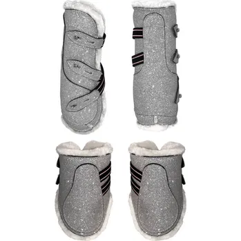 Koňské kamaše Blingyourhorse Sada kamaší SPARKLE SILVER Velikost: Cob