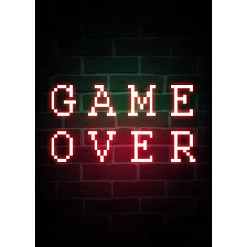 Plakát Plakát, Obraz - Game Over-Gaming Quote