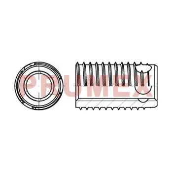 Závitořezný nástroj Závitová vložka samořezná Ensat 308 M6x12 zinek žlutý