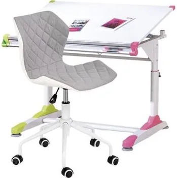 Dětský stůl HALMAR Sestava - Stůl COLLORIDO + Židle MATRIX 3 šedá