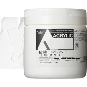 Vodová barva Akrylová barva Holbein Heavy Body - Titanium White Balení: 330ml