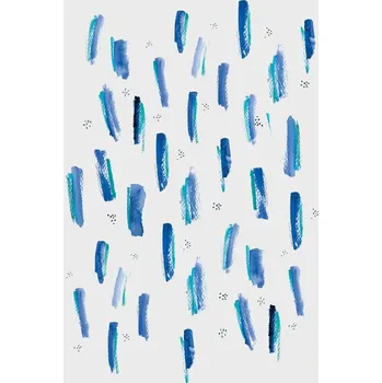 Plakát Plakát, Obraz - Abstract blue lines, Laura Irwin