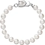 EVOLUTION GROUP CZ Perlový náramek z pravých říčních perel bílý - 23007.1
