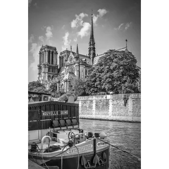 Plakát Plakát, Obraz - PARIS Cathedral Notre-Dame | monochrome, Melanie Viola